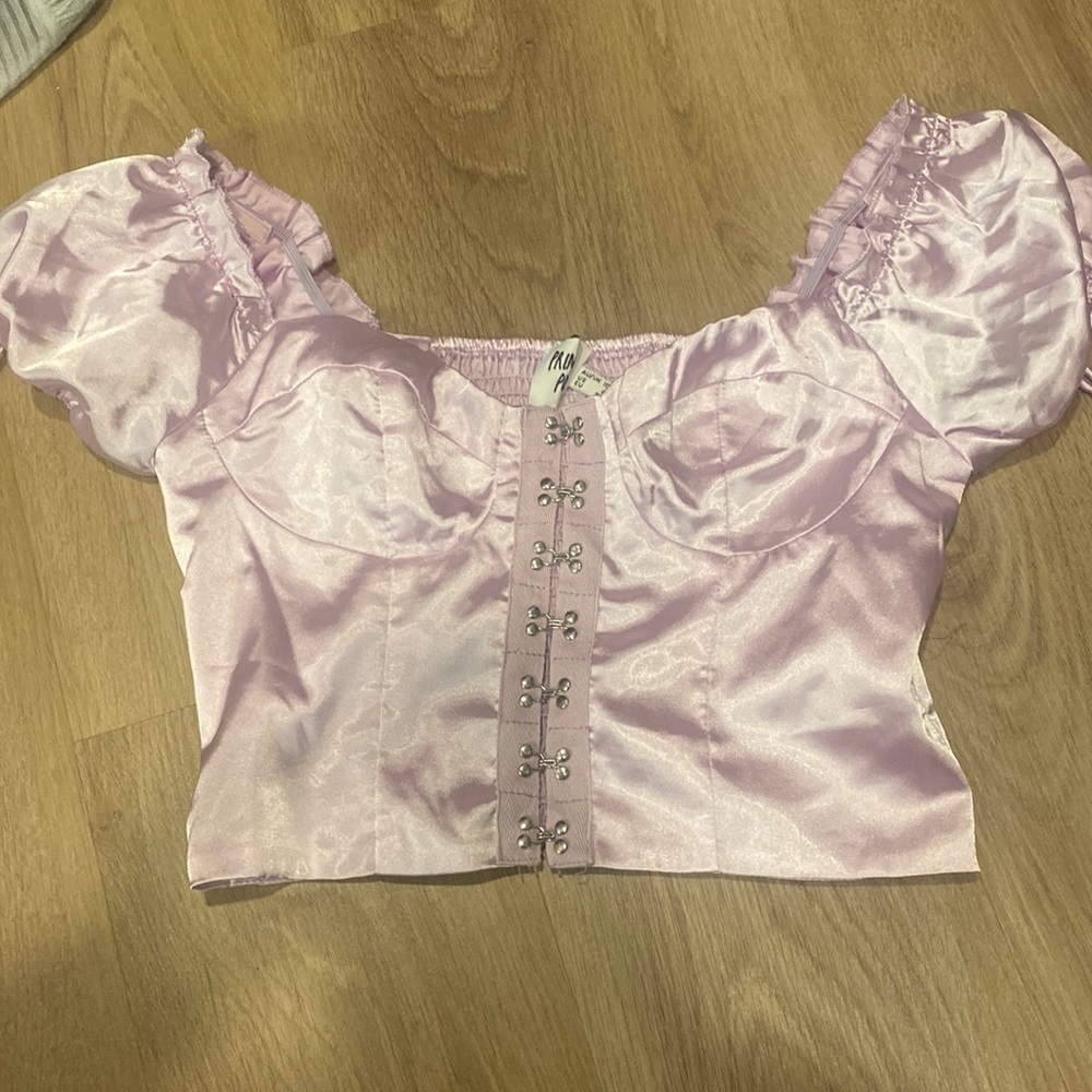 Purple princess polly crop top